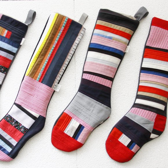 QUILTED HOLIDAY STOCKING - OOAK! (K.1) - Picture 11 of 11